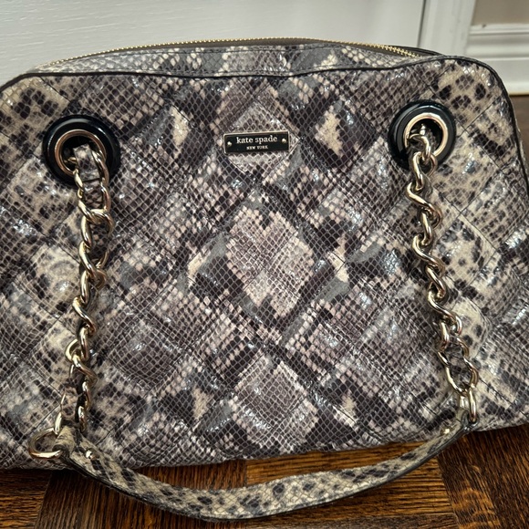 Rarely used Kate spade animal print shoulder bag. Can be used as a laptop bag - Picture 1 of 3